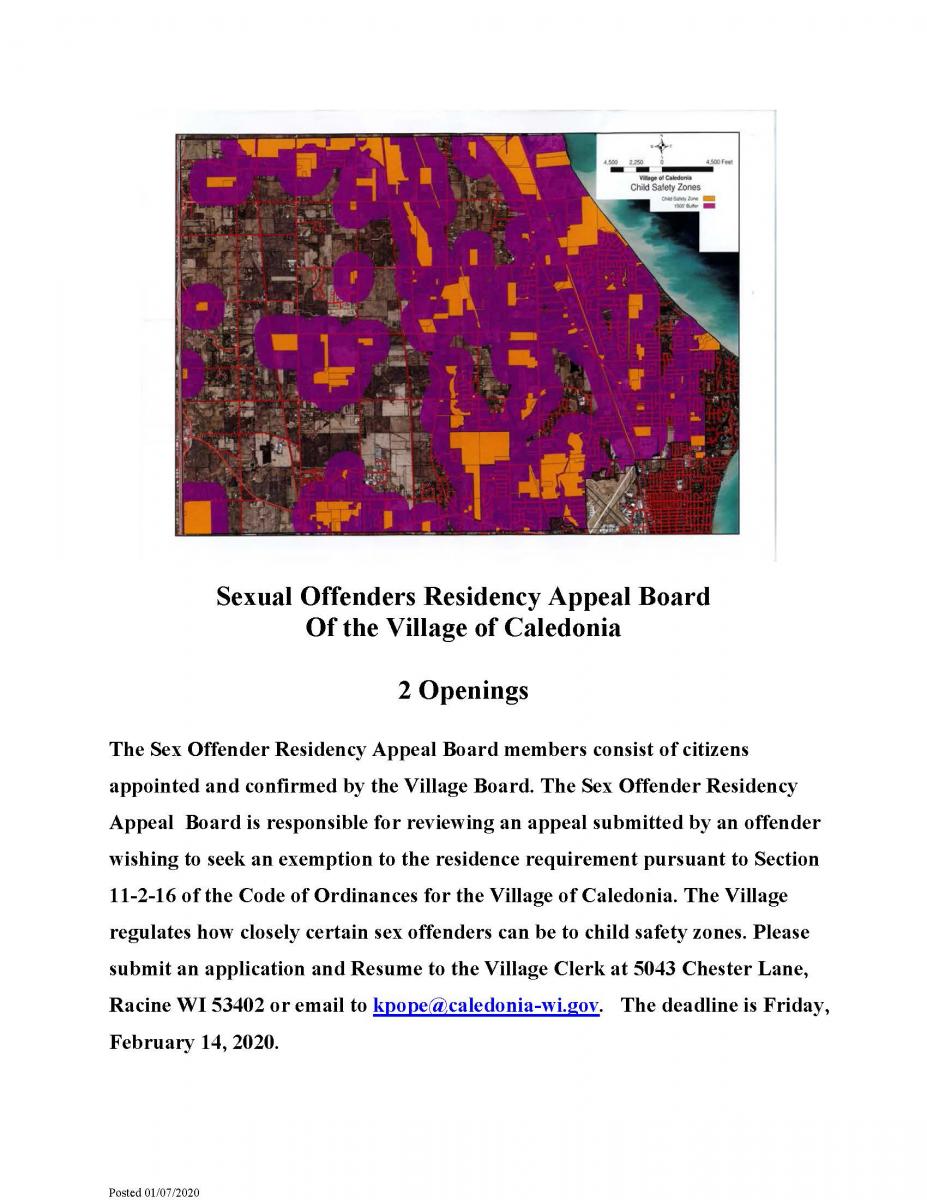 Committee & Commission Openings Village of Caledonia